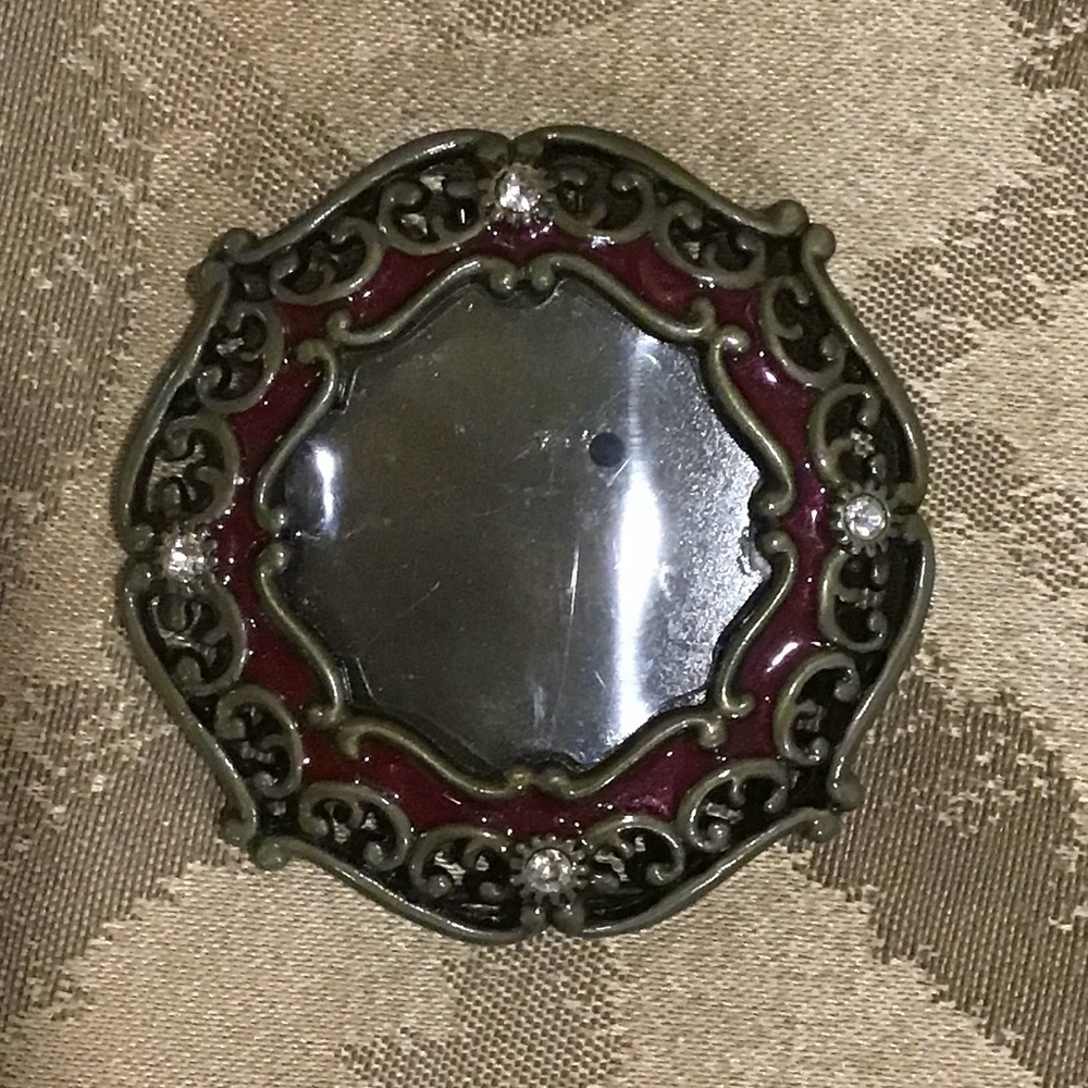 JAY STRONGWATER Mini NEIMAN MARCUS Enamel Clip Picture Frame EASEL Vtg Crystals